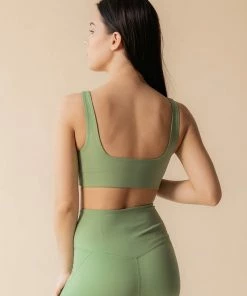 Girlfriend Collective Studio Lover Tommy Bra- Mantis