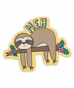 Big Moods Home Page Meh Sticker- Sloth