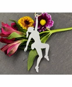 Iron Maid Art Climbing Outdoors Girl Metal Holiday Gift Christmas Ornament