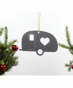 Iron Maid Art Home Page Camper Trailer Metal Holiday Gift Christmas Ornament