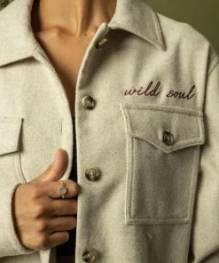 Wondery. Wild Soul Embroidered Button Down Home Page