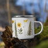Butterfly & Toadstool Pressed Fern Enamel Camp Mug