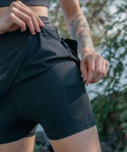 Girlfriend Collective Sport Skort- Black