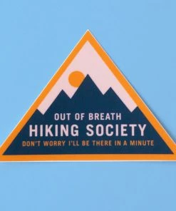 Active Threads Out Of Breath Hiking Society Sticker