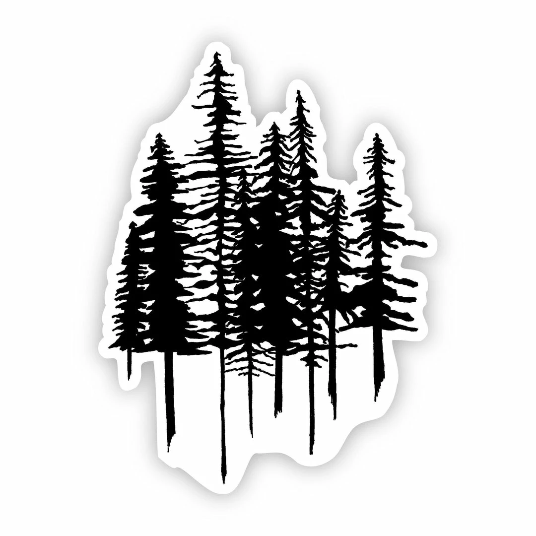 Big Moods Trees Nature Weatherproof Sticker 1 Big Moods Trees Nature Weatherproof Sticker