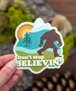 Amanda Weedmark Home Page Don't Stop Believin Bigfoot Sticker