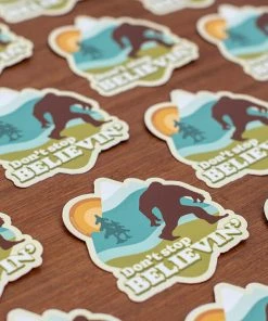 Amanda Weedmark Home Page Don't Stop Believin Bigfoot Sticker