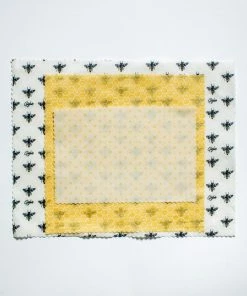 Goldilocks Beeswax Food Wraps: Honey Bees Set Of 3 Camping Gear