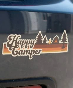 Amanda Weedmark Home Page Happy Camper Bumper Sticker