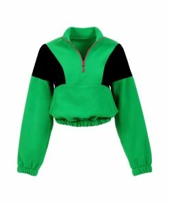 YEAR OF OURS Mammoth Cropped Half Zip Fleece