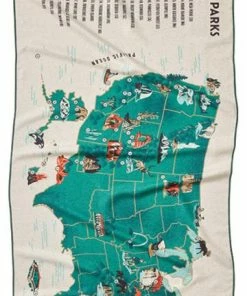Camping Gear Nomadix 59 Parks- US Map Go-Anywhere Towel
