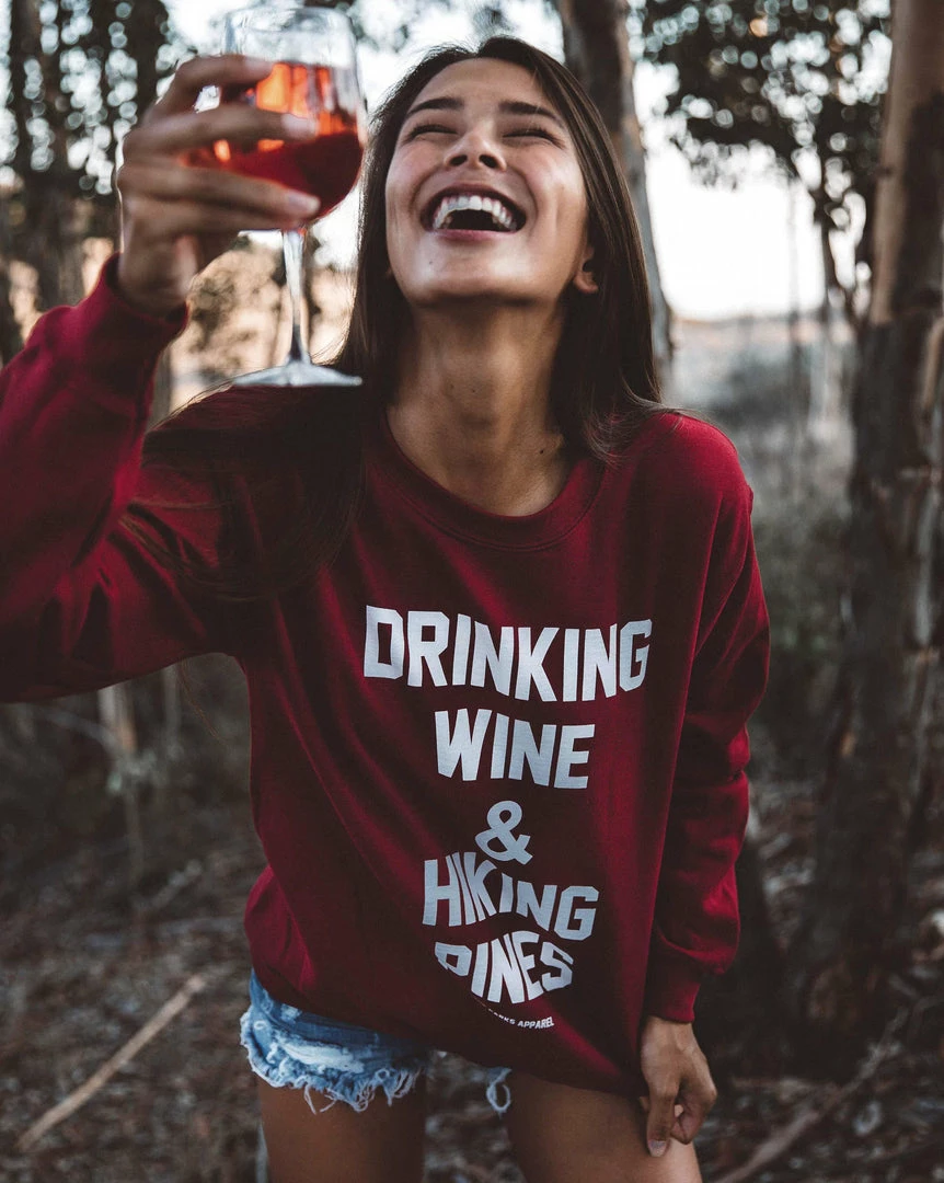 Wondery. Wondery Drinking Wine Crewneck 2 Wondery. Wondery Drinking Wine Crewneck