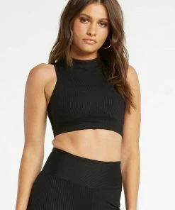 YEAR OF OURS Ribbed Mockneck Bra Home Page