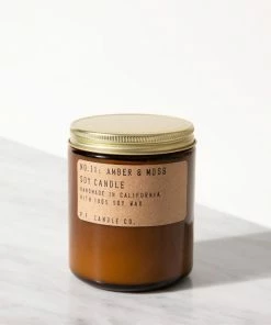 P.F. Candle CO. Amber & Moss - 7.2 Oz Standard Soy Candle Home Page