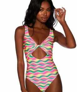 Beach Riot Tyler One Piece Swim Suit 90's Wave Home Page