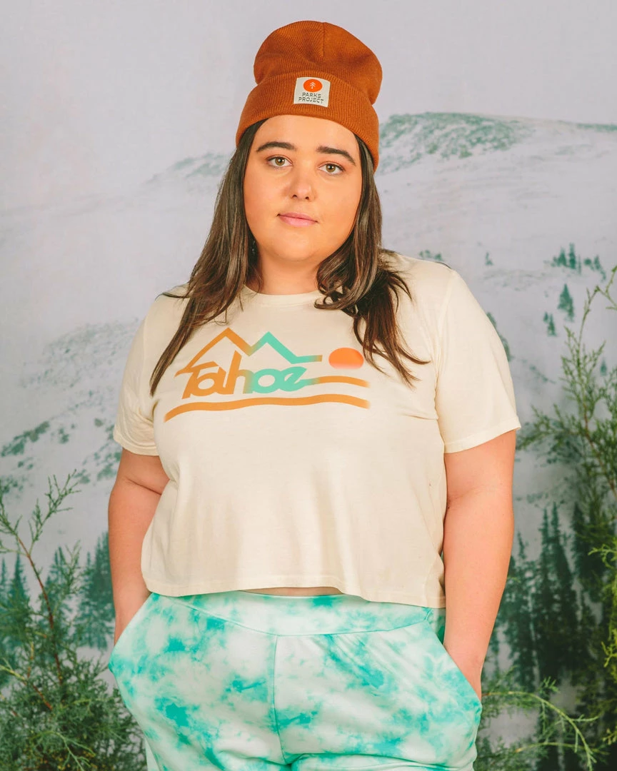 Parks Project Tahoe Faded Women's Crop Top Home Page 1 Parks Project Tahoe Faded Women's Crop Top Home Page