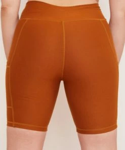 Wolven Hiking Bottoms Turmeric Pocket Bike Short