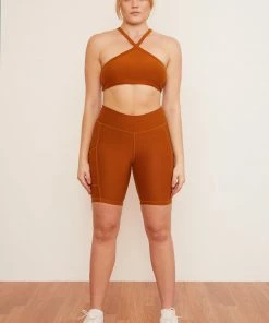 Wolven Hiking Bottoms Turmeric Pocket Bike Short