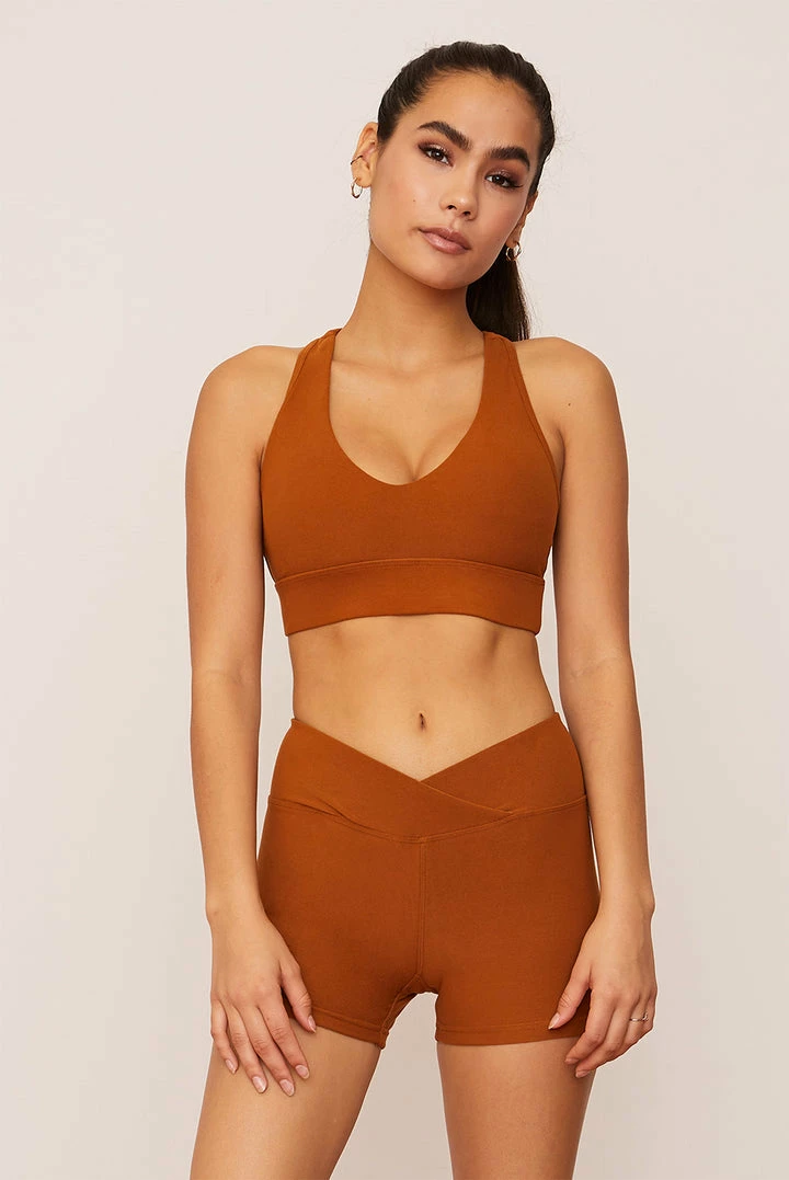 Wolven Turmeric Racerback Bra 1 Wolven Turmeric Racerback Bra