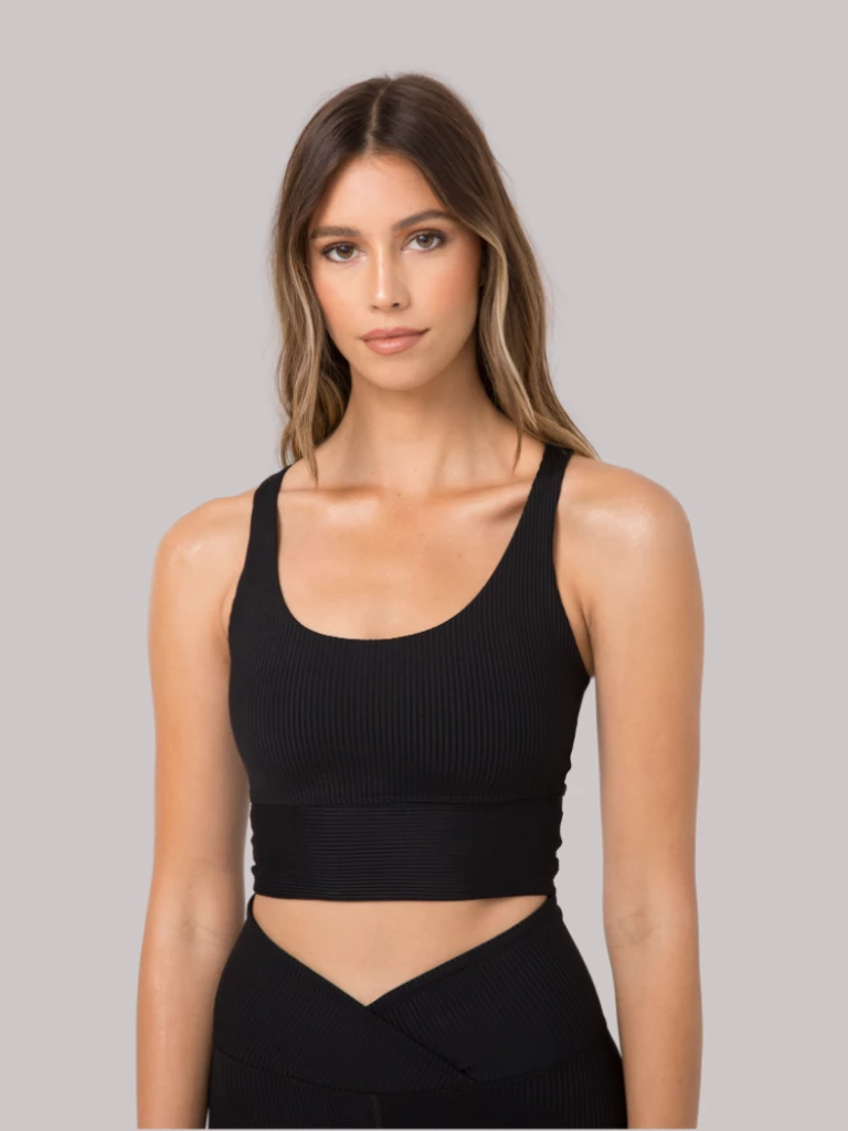 YEAR OF OURS Ribbed Gym Bra- Black 1 YEAR OF OURS Ribbed Gym Bra- Black