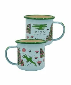 Parks Project Camping Gear Zion Lizards Enamel Mug