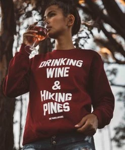 Wondery. Wondery Drinking Wine Crewneck
