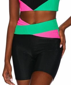 Beach Riot Cora Bike Shorts Watermelon Colorblock Studio Lover