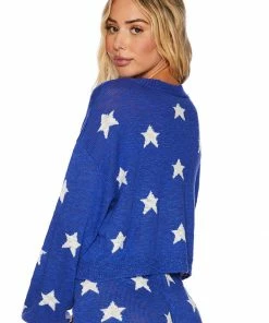 Beach Riot Home Page Ava Sweater- Stars