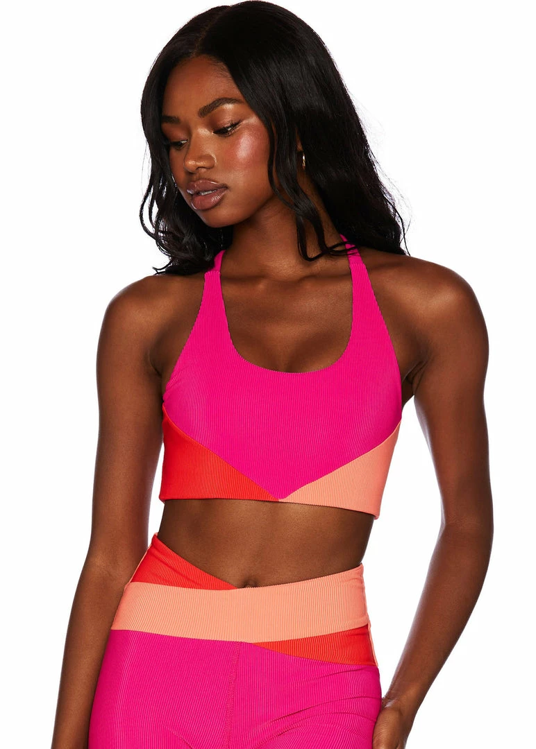 Beach Riot Norah Top Magenta Coral 1 Beach Riot Norah Top Magenta Coral