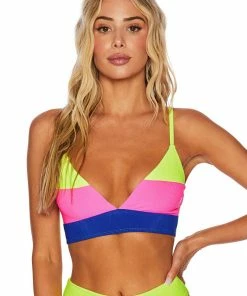 Beach Riot Riza Top - Electric Beach Color Block Home Page